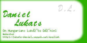 daniel lukats business card